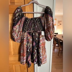 Free People peasant dress xs